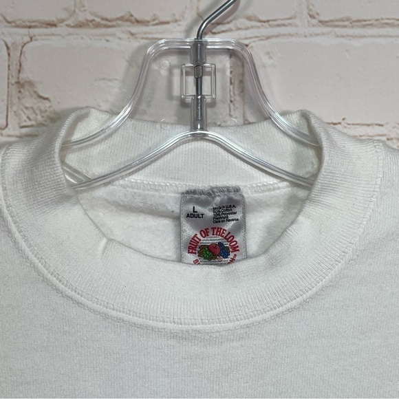 Vintage 1999 Pilot Pen M Adult White Sweatshirt Size Large Michelob Light USA - Picture 2 of 9